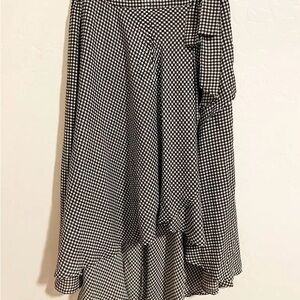 Elle Gingham Midi Skirt